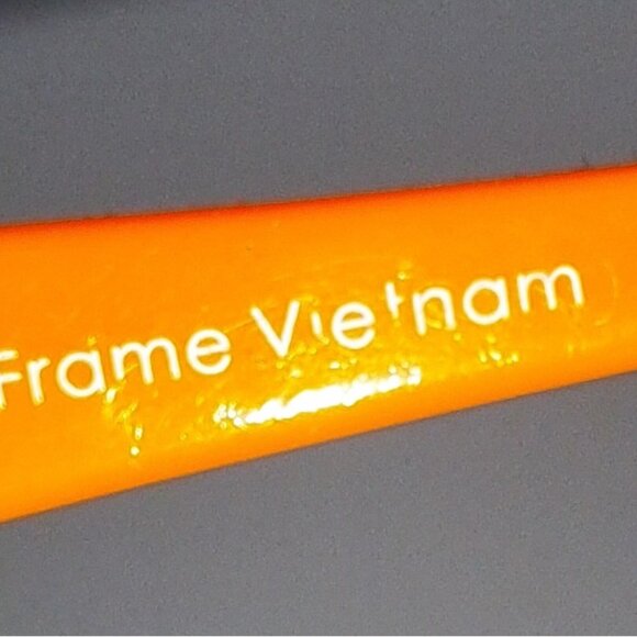 Kids Bold Two-Tone Rectangular Eyeglass Frames - Brown & Orange Sporty & Modern - Picture 5 of 6